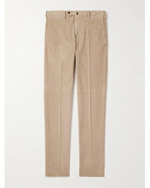 Slowear Incotex Straight-Leg Cotton-Blend Corduroy Trousers - Natural