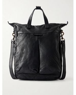 Officine Creative Helmet 005 Full-Grain Leather Tote Bag - Black
