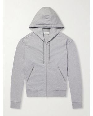 Dries Van Noten Cotton-Jersey Zip-Up Hoodie - Grey