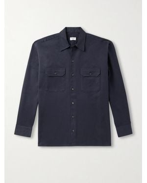 Ghiaia Cotton-Twill Shirt - Blue