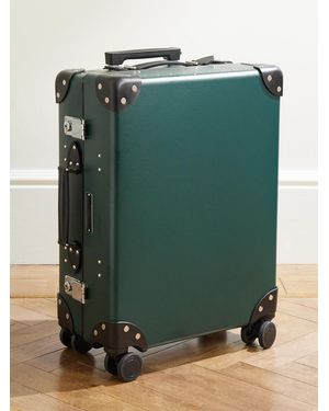 Globe-Trotter Incotex Leather-trimmed Vulcanised Fibreboard Check-in Suitcase - Green