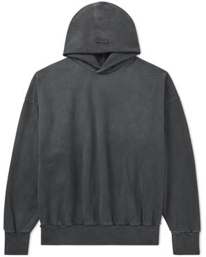 Fear Of God Cotton-jersey Hoodie - Gray