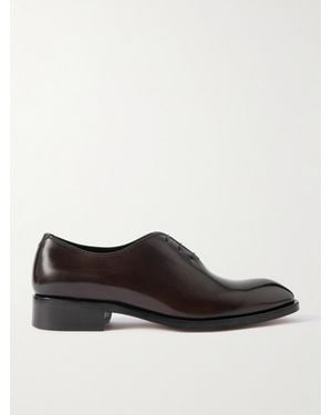 Tom Ford Whole-cut Patent-leather Oxford Shoes - Black