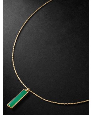 Suzanne Kalan 18-Karat, Chalcedony And Diamond Necklace - Black