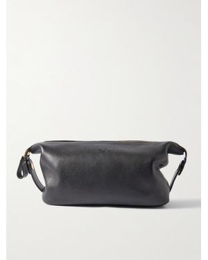 Bennett Winch Full-Grain Leather Wash Bag - Grey