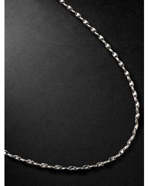M. Cohen Neo Sterling Chain Necklace - Black