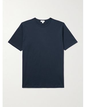 Sunspel Cotton-Jersey T-Shirt - Blue