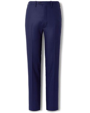 Kiton Tapered Wool And Cashmere-Blend Twill Suit Pants - Blue