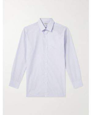 Charvet Striped Cotton-Twill Shirt - White