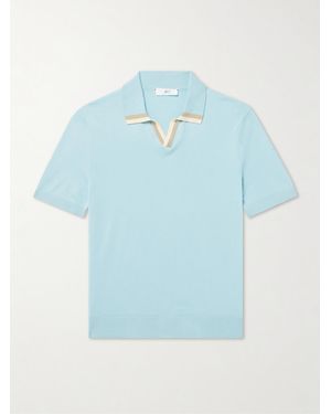 MR P. Organic Cotton Polo Shirt - Blue