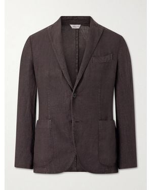 Boglioli Linen Suit Jacket - Black