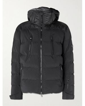 Bogner Blaine Panelled Quilted Shell Hooded Jacket - Black