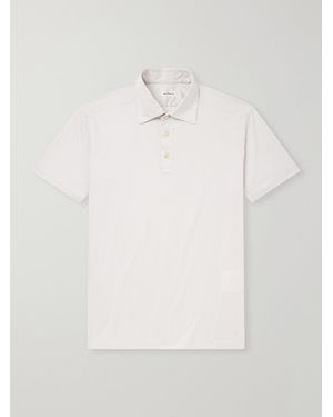 Kiton Cotton-Jersey Polo Shirt - White