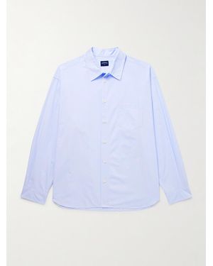 Noah Oversized Cotton-Poplin Shirt - Blue