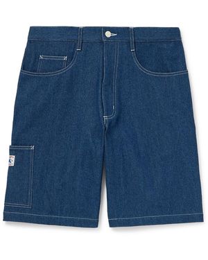 Randy's Garments Straight-Leg Denim Shorts - Blue