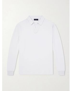 Sease Supima Cotton-jersey Polo Shirt - White