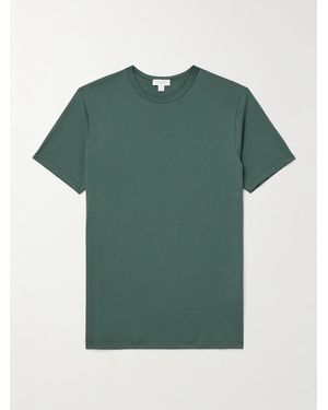 Sunspel Slim-fit Cotton-jersey T-shirt - Green