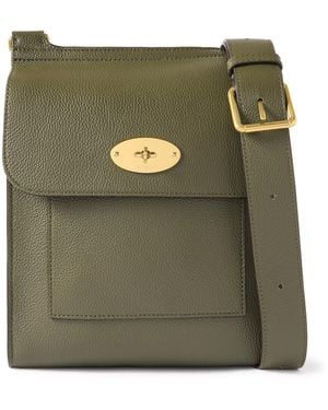 Mulberry Antony Full-Grain Leather Messenger Bag - Green