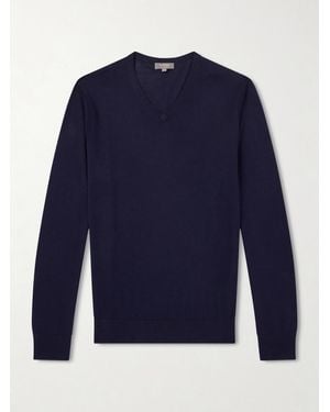 N.Peal Cashmere Conduit Cashmere And Silk-Blend Jumper - Blue