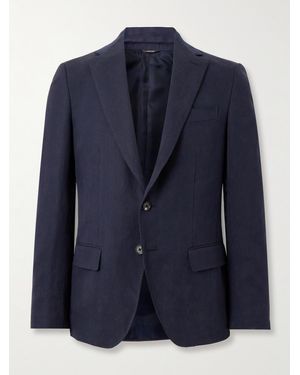 Loro Piana Torino Linen Suit Jacket - Blue
