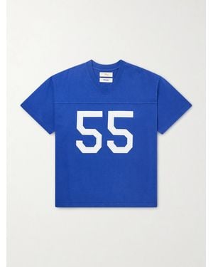 CHERRY LA Wrangler Logo-print Cotton-jersey T-shirt - Blue