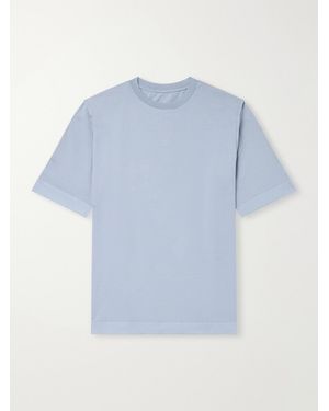 Casey Casey Felix Garment-Dyed Cotton-Jersey T-Shirt - Blue