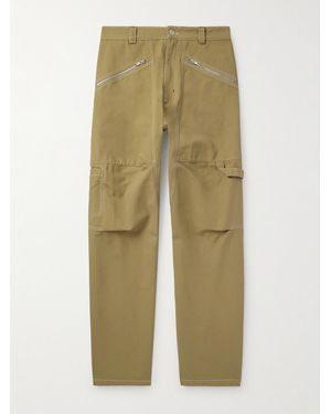Isabel Marant Farker Straight-Leg Cotton-Canvas Trousers - Natural