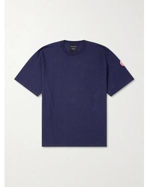 Canada Goose Novo Cotton-jersey T-shirt - Blue