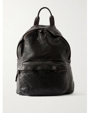 Officine Creative Ignis Leather Backpack - Black