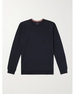 Paul Smith Logo-Appliquéd Cotton-Jersey Pyjama Top - Blue