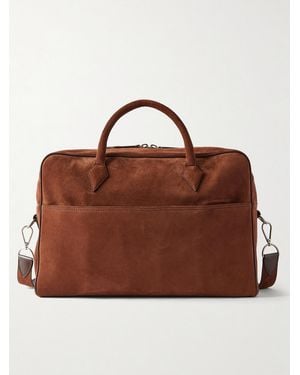 Metier Closer Two Day Suede Weekend Bag - Brown