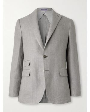 Ralph Lauren Kent Herringbone Linen - Grey
