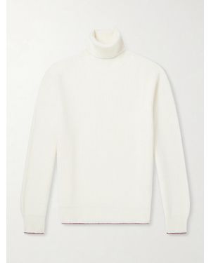 Canali Wool And Cashmere-Blend Rollneck Jumper - Natural