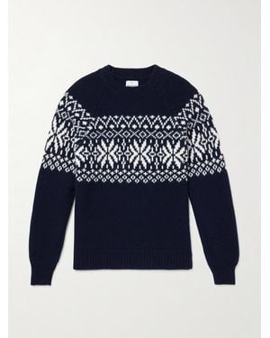 Kingsman Fair Isle Wool Sweater - Blue