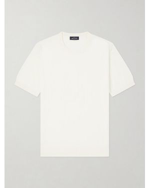 J. Mueser Knitted Cotton T-Shirt - White
