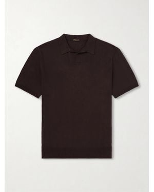Rubinacci Cotton Polo Shirt - Nero