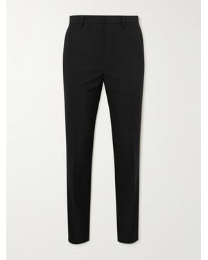 Dries Van Noten Patrino Straight-Leg Pleated Crepe Trousers - Black