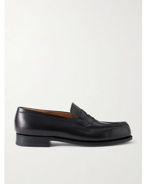 J.M. Weston 180 The Moccasin Leather Loafers - Black