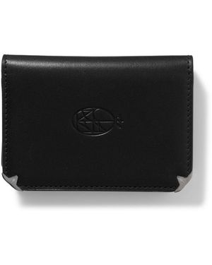 Jacques Marie Mage Elston Leather Trifold Wallet - Black
