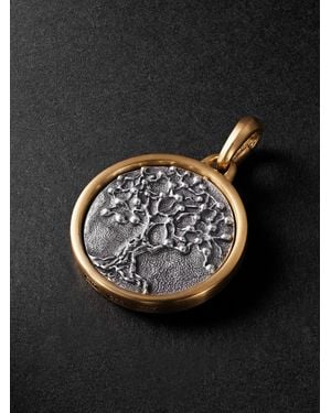 David Yurman Life And Death 18-Karat And Sterling Pendant - Black