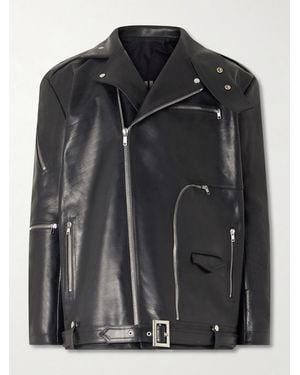 Rick Owens Jumbo Bauhaus Stooges Oversized Leather Jacket - Black