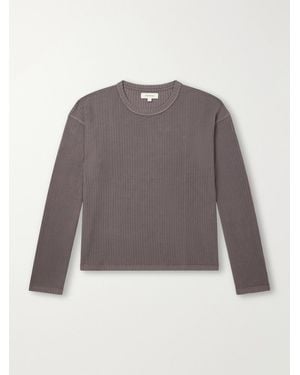 mfpen Ribbed Organic Cotton Jumper - Grey