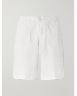 Ralph Lauren Straight-Leg Stretch-Cotton Twill Shorts - White
