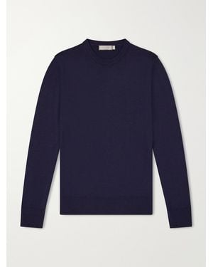 Canali Wool Sweater - Blau