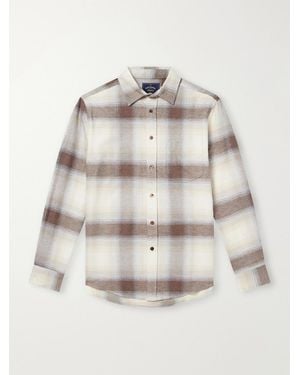 Portuguese Flannel Pantine Checked Cotton-Flannel Shirt - Natural