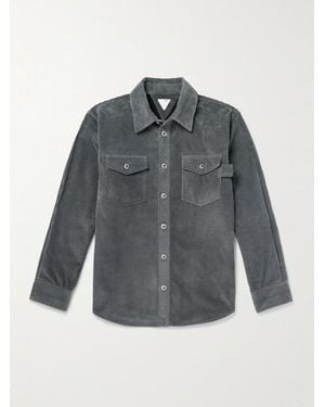 Bottega Veneta Hemd aus Baumwollcord - Grau