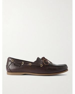 Tom Ford Robin Bootsschuhe aus vollnarbigem Leder - Braun