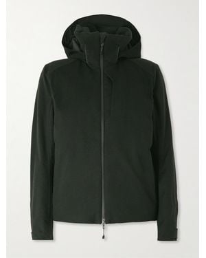 Sease Balma 2.0 Padded Coated-Cashmere Hooded Jacket - Green