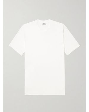 Zimmerli of Switzerland Sea Island Cotton-jersey T-shirt - White