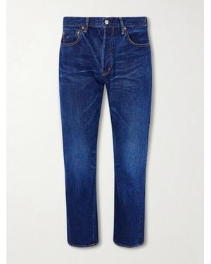 Remi Relief 1954 Straight-leg Cropped Distressed Jeans - Blue